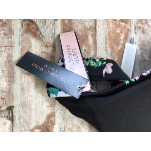 Victoria’s Secret Swim Multicolor Lightly Padded Floral Triangle Bikini Med Top - Picture 6 of 6